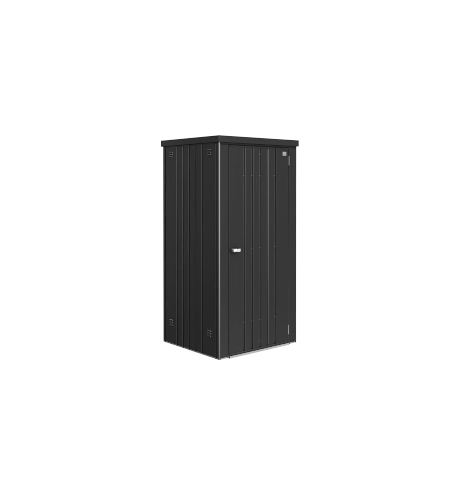 Armadio per attrezzi biohort "misura 90" in acciaio zincato grigio scuro metallizzato, 93x83x182,5 cm - 31030