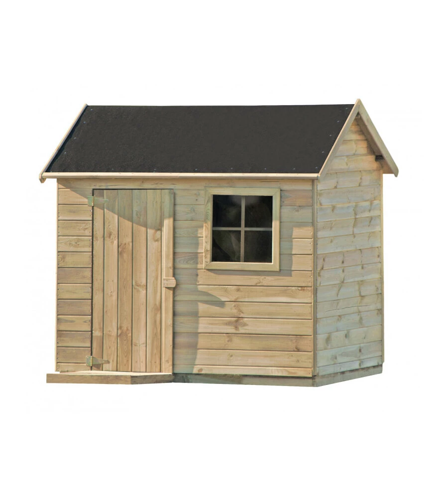 Casetta da giardino per bambini in legno domus "mattia" 161x127x158 cm