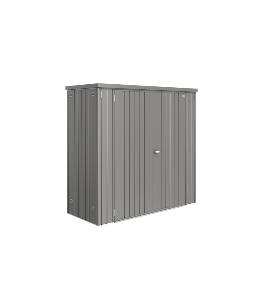 Armadio per attrezzi biohort "misura 190" in acciaio zincato grigio quarzo metallizzato, 191x83x182,5 cm - 30060