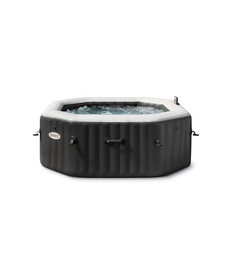 Piscina idromassaggio gonfiabile ottagonale intex "pure spa bubble e jet massage deluxe" ottagonale - cod. 28458
