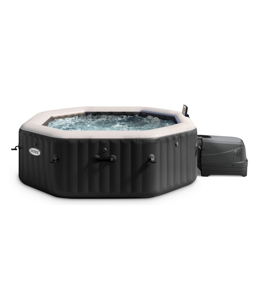 Piscina idromassaggio gonfiabile ottagonale intex "pure spa bubble e jet massage deluxe" - cod. 28462ex