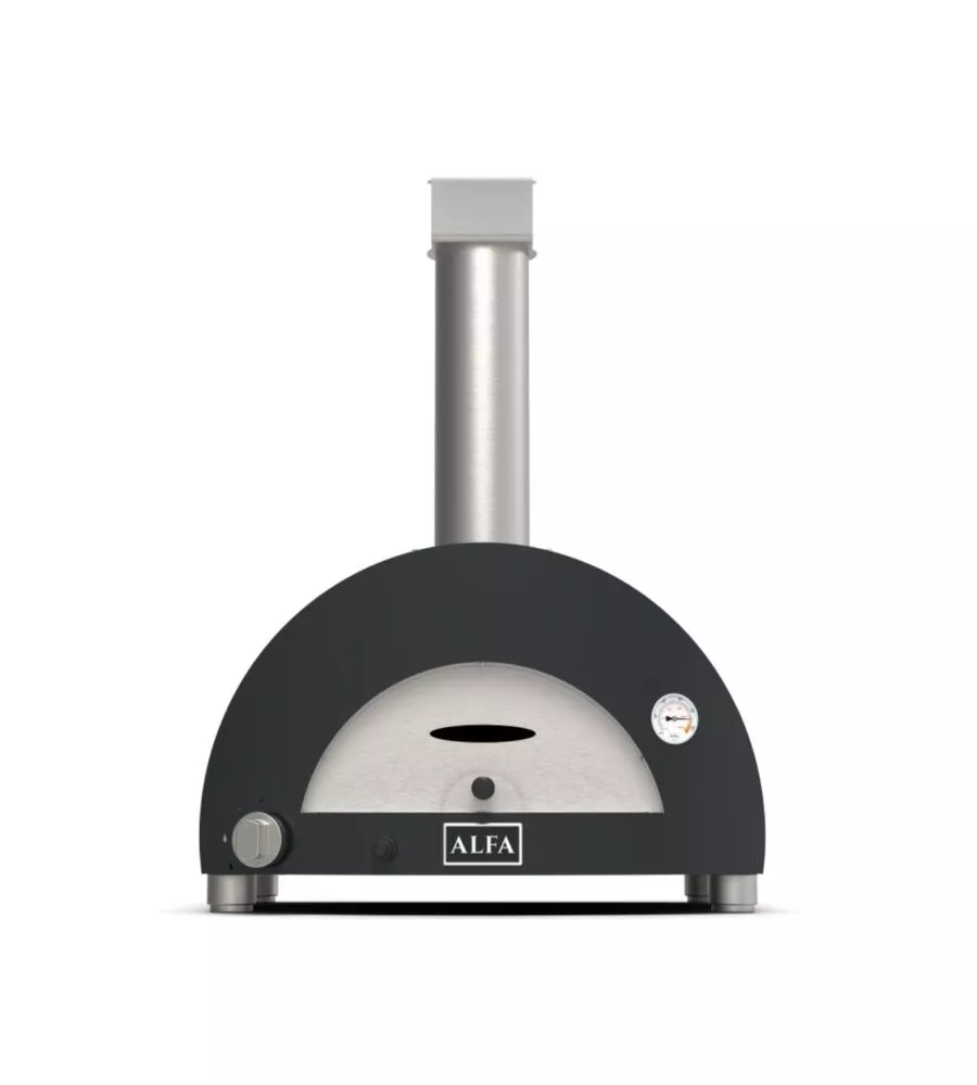 Forno pizza a gas alfa "moderno" nero 1 pizza
