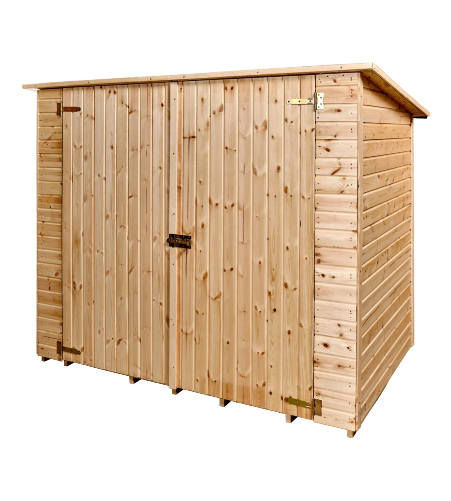 Casetta in legno da giardino habrita "eden" in abete rosso massiccio 220x125x162 cm