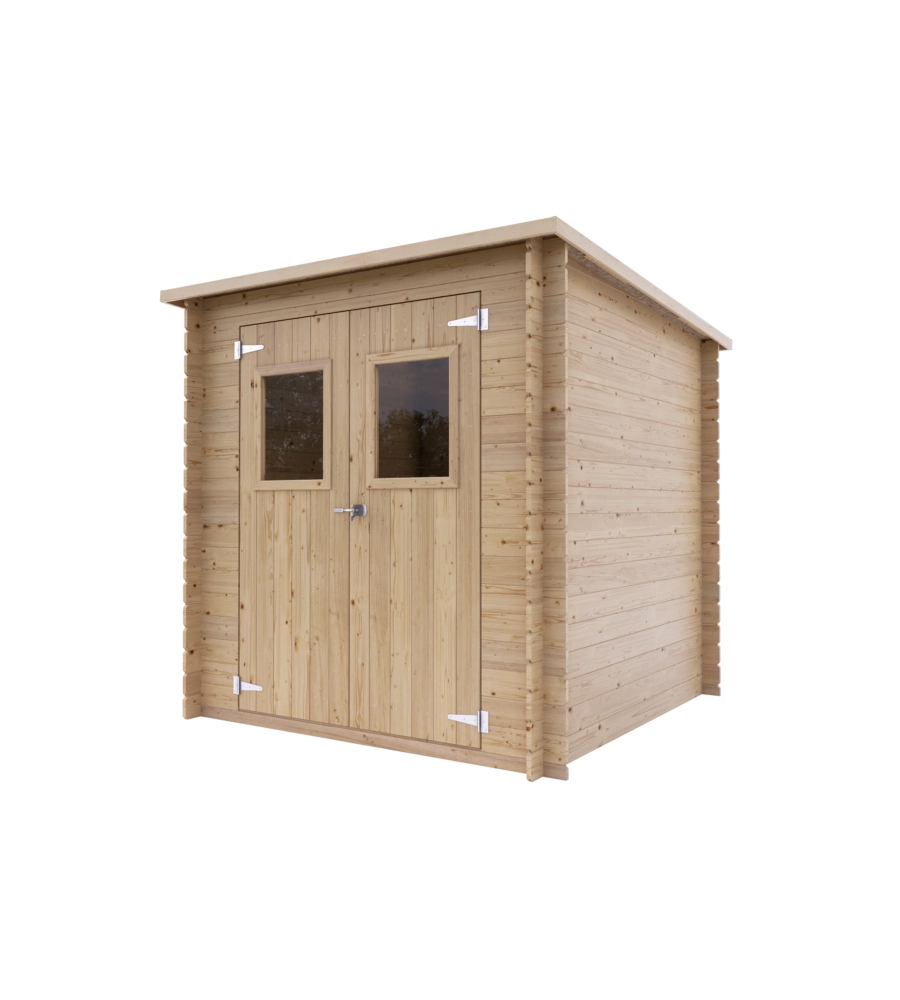 Casetta in legno da giardino habrita "vibo" in abete 198x198x195 cm