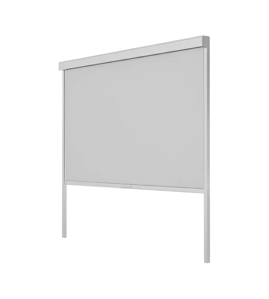 Pannello ombreggiante avvolgibile per pergole giardini di maggio in alluminio e textilene grigio lato 4 m