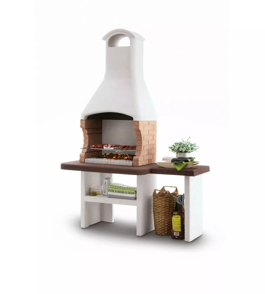 Barbecue a carbonella palazzetti "jesolo 2" 160x71x238 cm