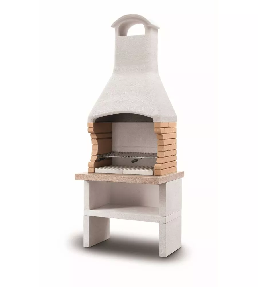 Cucina da esterno modulare palazzetti "ariel grill" in cemento 90x70x238 cm