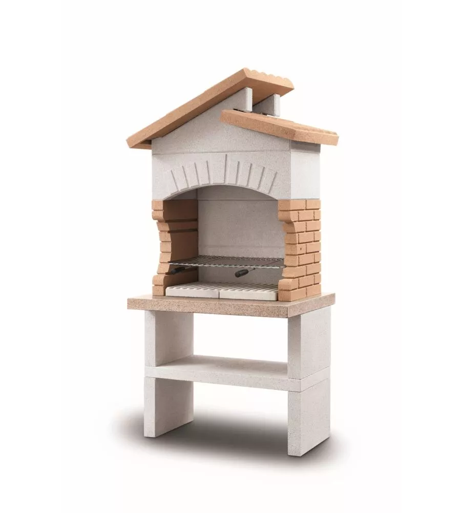 Cucina da esterno modulare palazzetti "cordoba grill" in cemento 90x70x192 cm