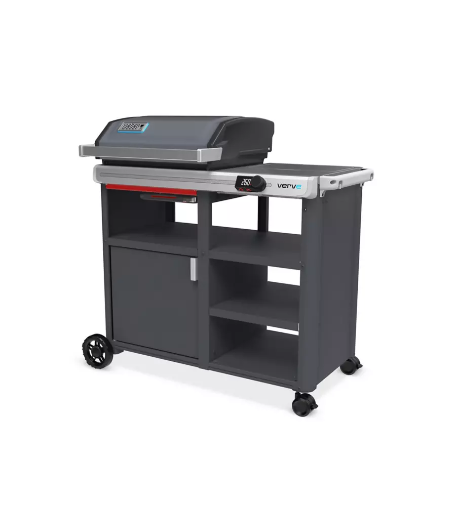 Barbecue elettrico weber "verve 1b" griglia 52x44 cm