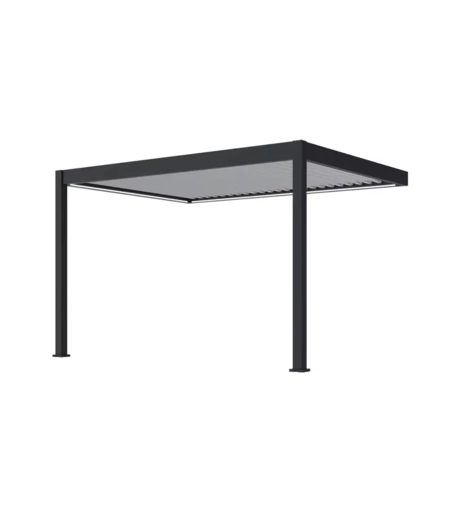 Pergola addossata motorizzata ombréa "vs"  in alluminio 399x293x255,8 cm