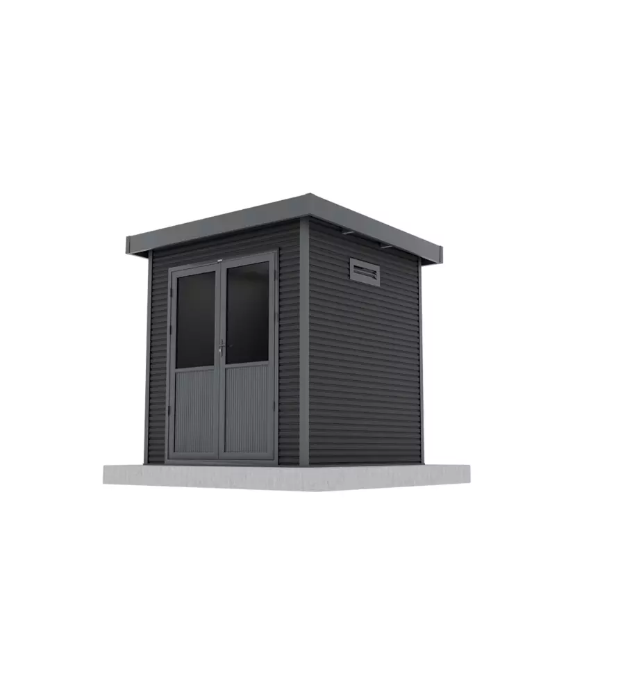 Casetta in legno da giardino barac "onyx" antracite 225x223x237 cm