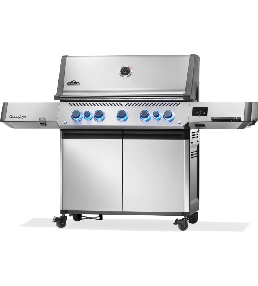 Barbecue a gas napoleon "prestige 665 connected" grigio 7 bruciatori