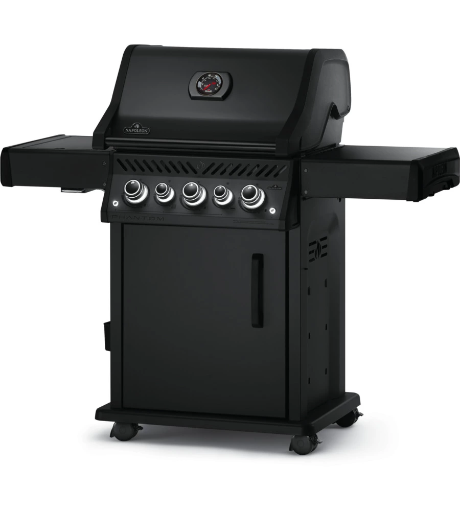 Barbecue a gas napoleon "phantom" nero 5 bruciatori