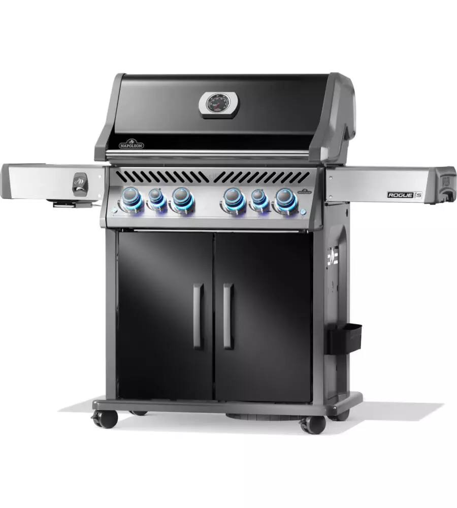 Barbecue a gas napoleon "rogue pro s 525" nero 6 bruciatori