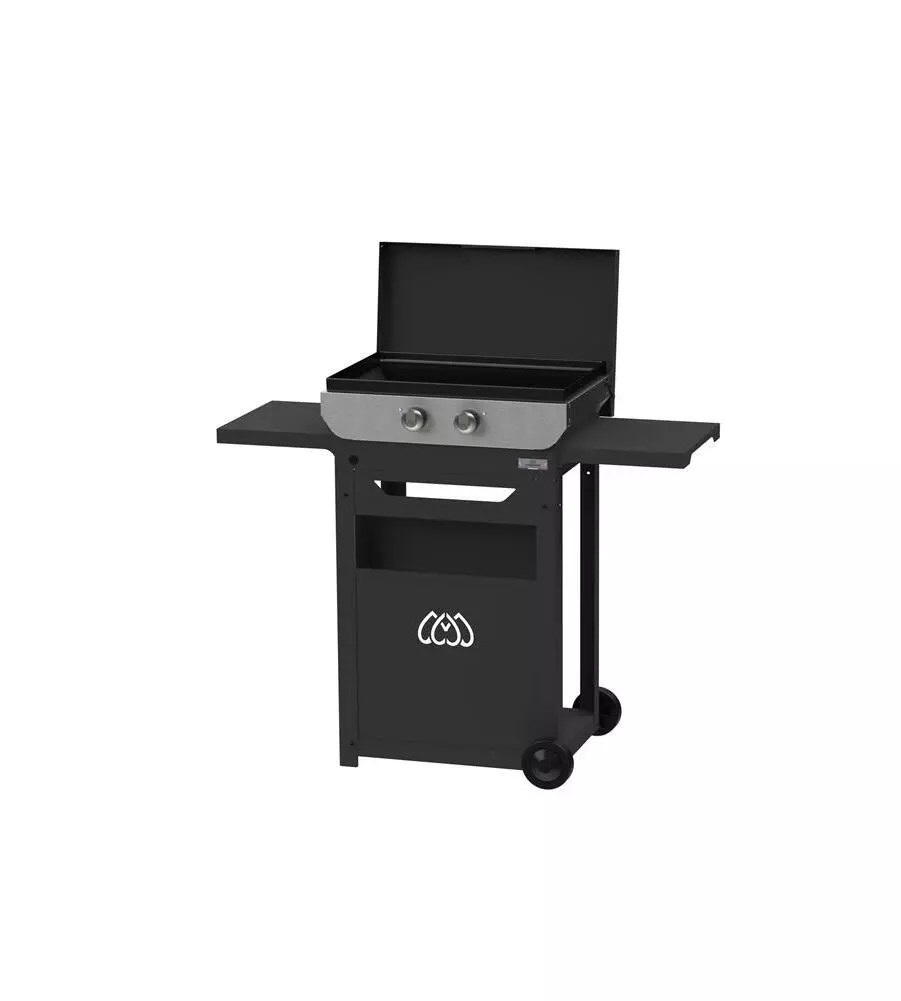 Barbecue elettrico le marquier "plancha 260" 2 bruciatori e carrello