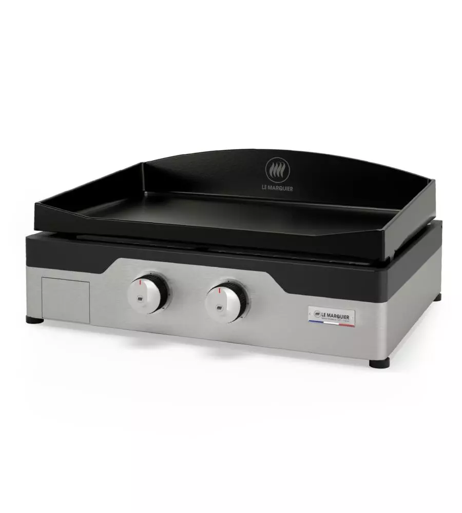 Piastra elettrica le marquier "allure" in ghisa nero 2 bruciatori