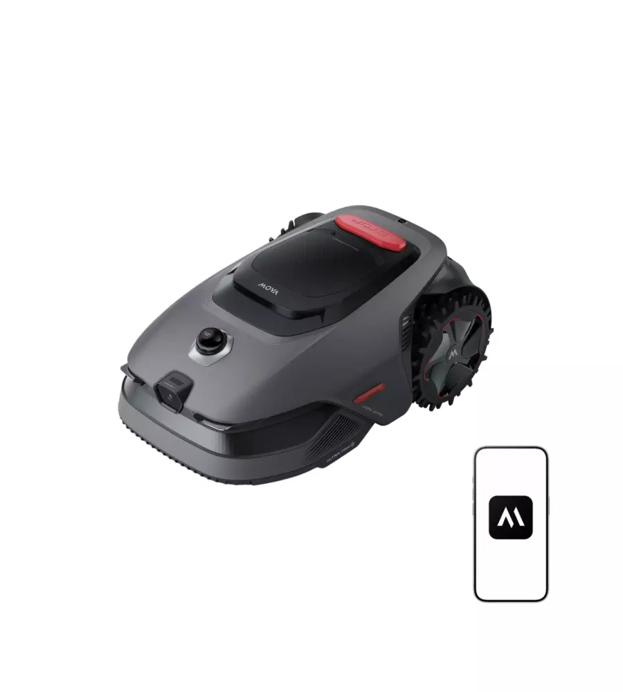 Robot tagliaerba senza filo mova "lidax ultra 1000" area di taglio 1000 mq - lidar 3d