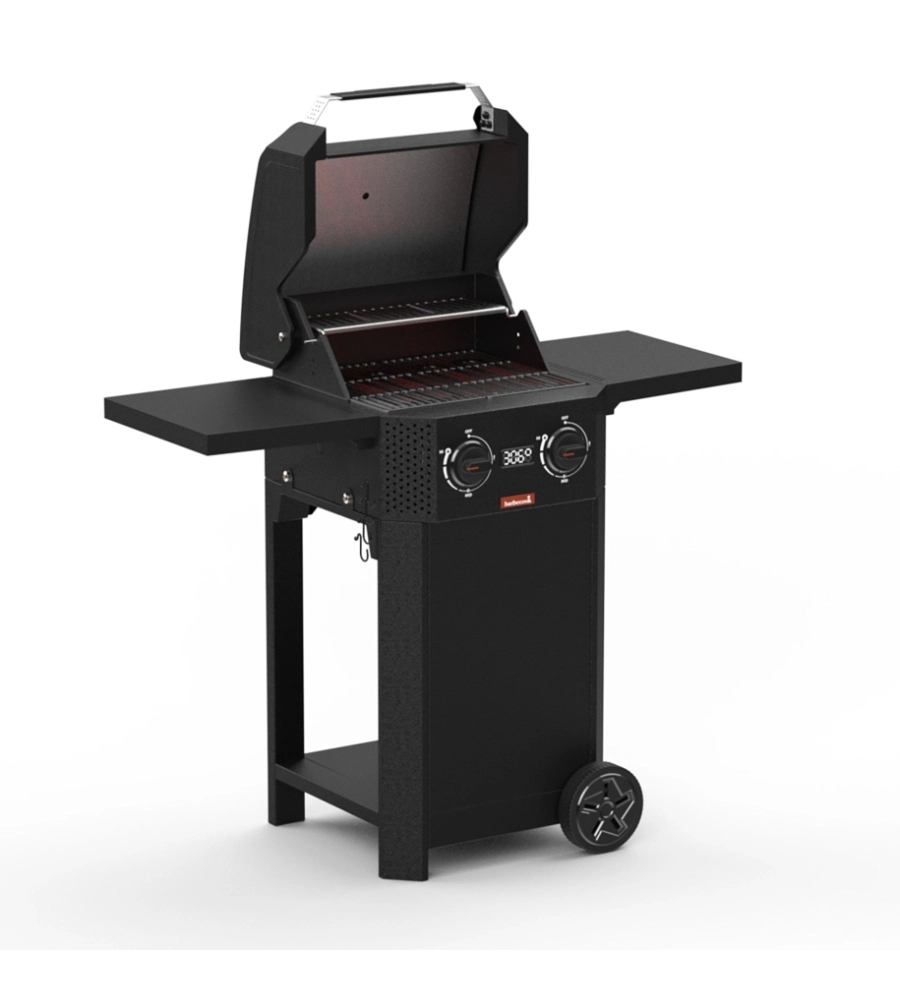 Barbecue elettrico barbecook "e-luca" nero 2 fuochi