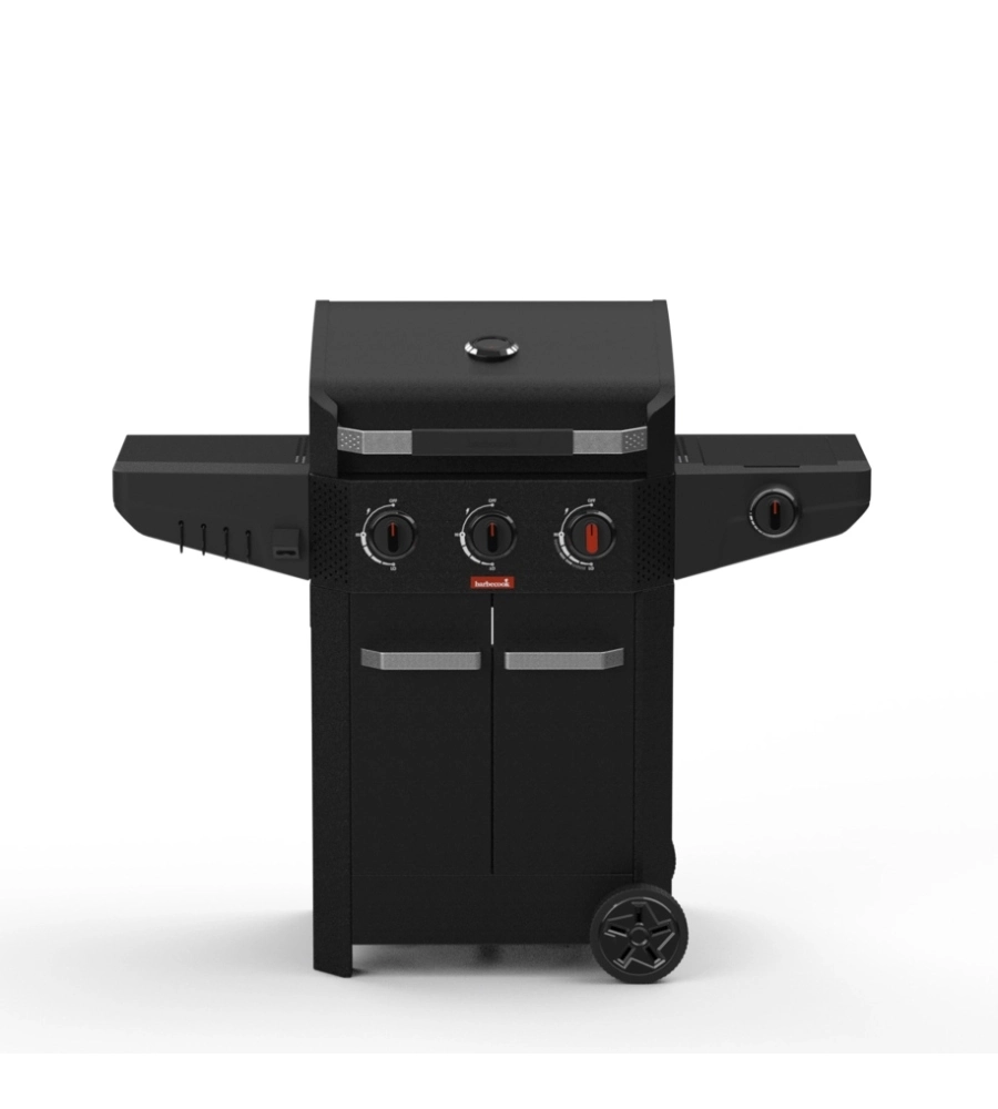 Barbecue a gas barbecook "luca 312" nero 4 fuochi